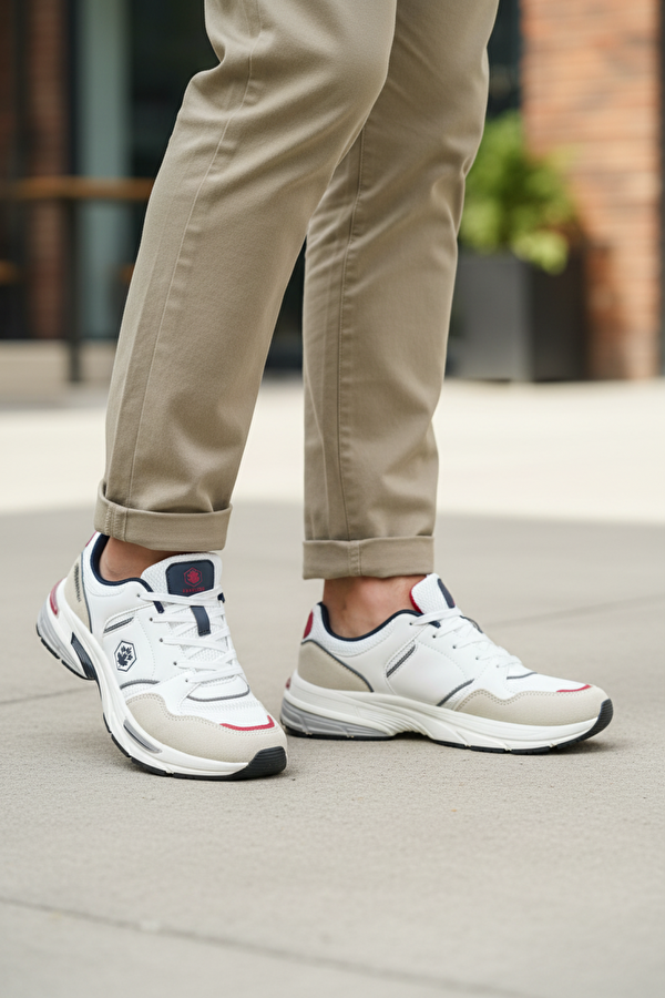 DEEPER 5PR Beyaz Erkek Spor Ayakkabı