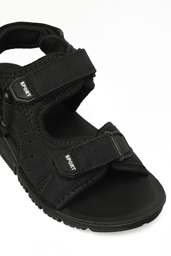 PORS.F6FX Siyah Erkek Çocuk Sandalet