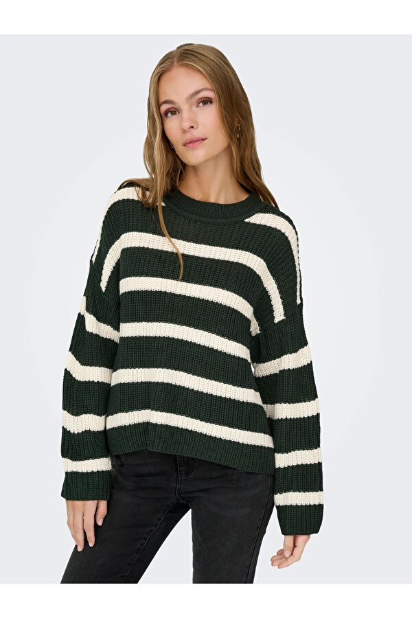 justy L/S Stripe Pullover Kadın Kazak 15264902