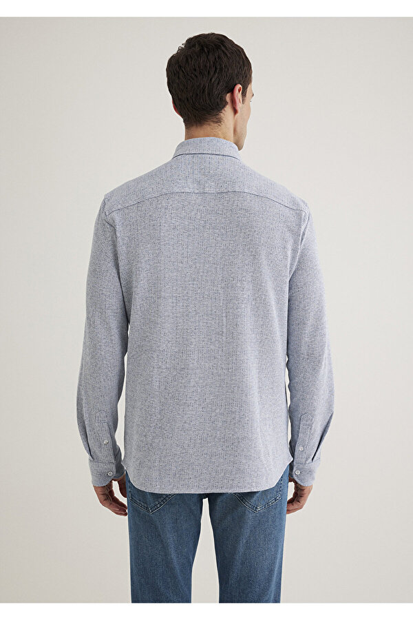 Dokulu Gömlek Slim Fit / Dar Kesim 0211524-70764