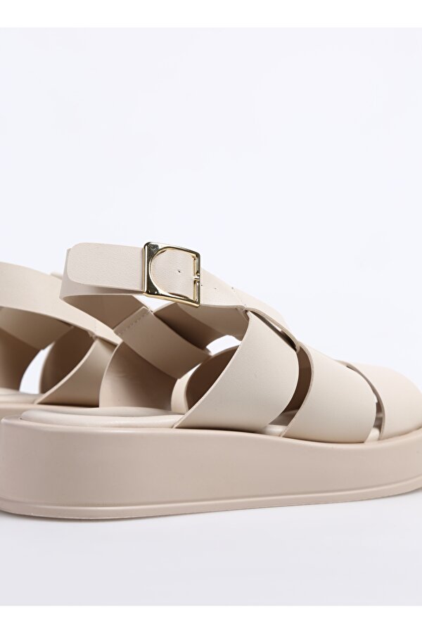 Ekru Kadın Sandalet TRISHNA