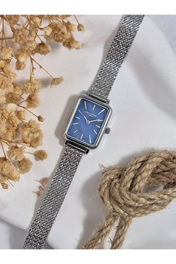 LC07815 Dikdörtgen 6 Renk Hasır Kordon Kadın Kol Saati