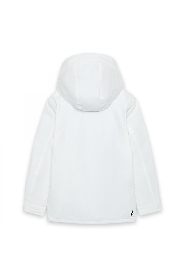 S242041 W Outerwear Padded Jacket Beyaz Kadın Mont