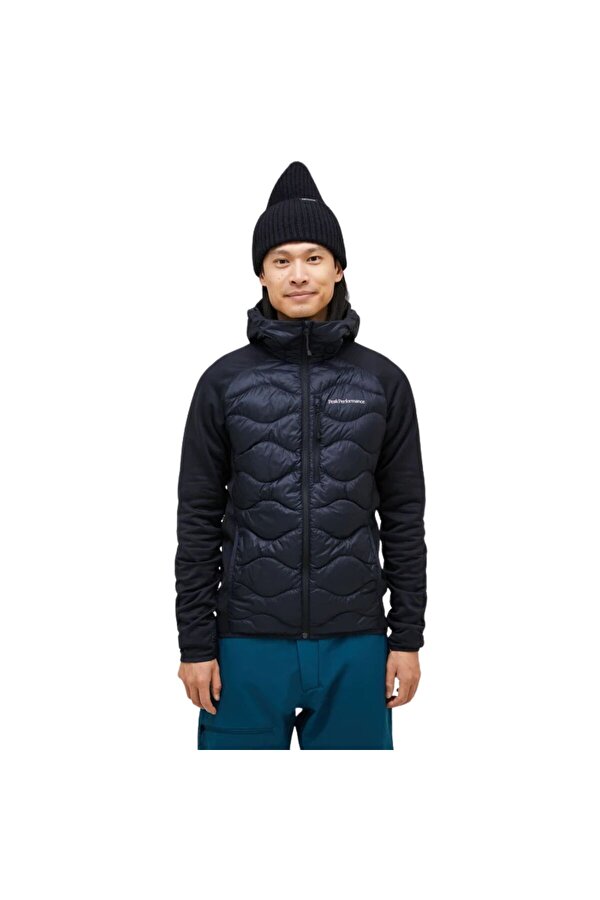 Helium Down Hybrid Hood Erkek Siyah Outdoor Ceketi ERKEK OUTDOOR