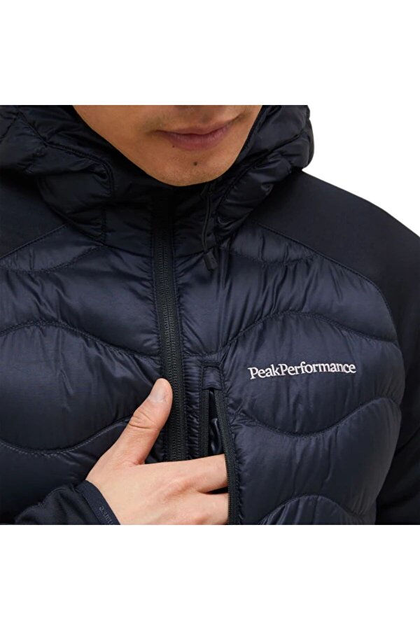 Helium Down Hybrid Hood Erkek Siyah Outdoor Ceketi ERKEK OUTDOOR