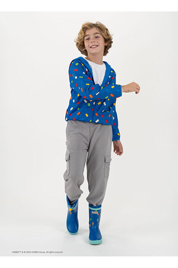 Lastikli Paça Gri Erkek Çocuk Eşofman Altı HRBTXT701 Çocuk Eşofman altı