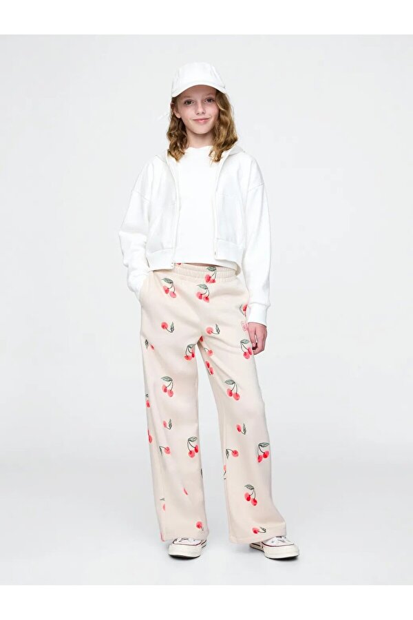 Kız Çocuk Taş  V-frch Wide Leg Pant Eşofman Altı 745989002-Çokrenkli