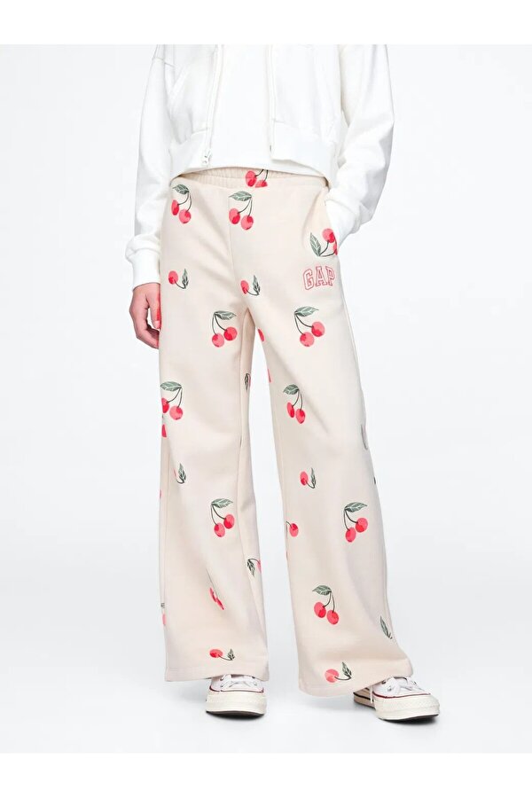 Kız Çocuk Taş  V-frch Wide Leg Pant Eşofman Altı 745989002-Çokrenkli