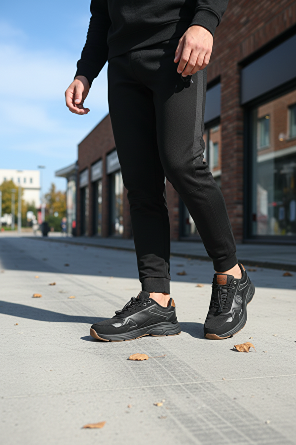 LEONARD 5PR Siyah Erkek Comfort Ayakkabı