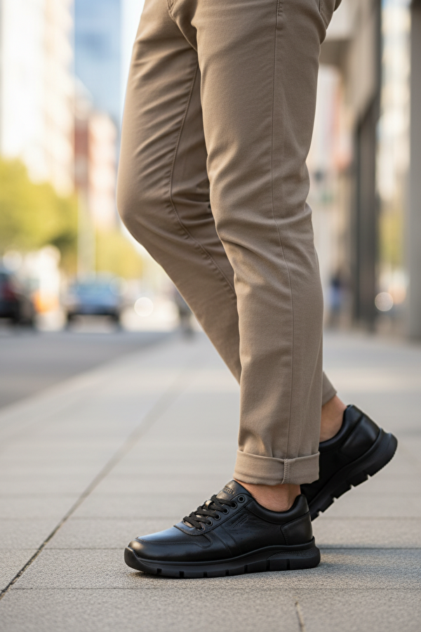 OFFICER 5PR Siyah Erkek Rahat Ayakkabı