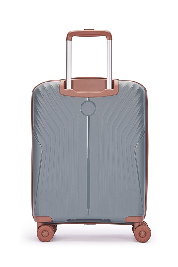 Benetton 8010 Laptop bölmeli Küçük Boy Polipropilen Kırılmaz Valiz  Tekerlekli Valiz ANTRESİT