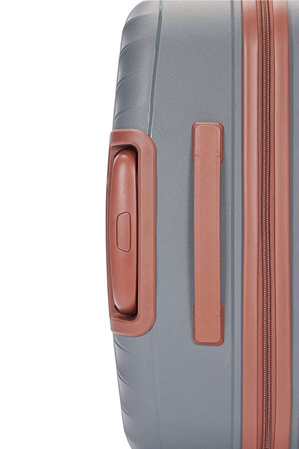 Benetton 8010 Laptop bölmeli Küçük Boy Polipropilen Kırılmaz Valiz  Tekerlekli Valiz ANTRESİT