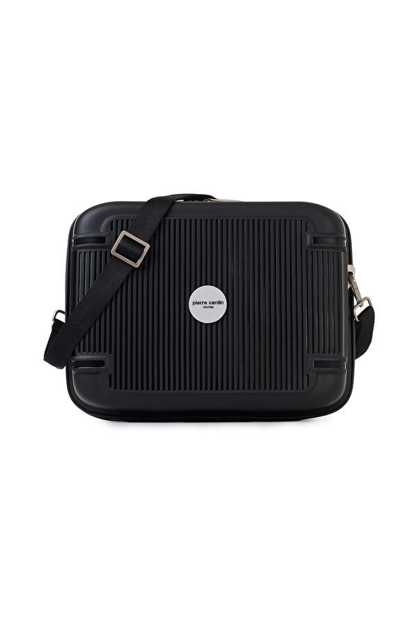 7070 Makyaj Polipropilen Kırılmaz Tekerlekli Valiz Şifreli SİYAH