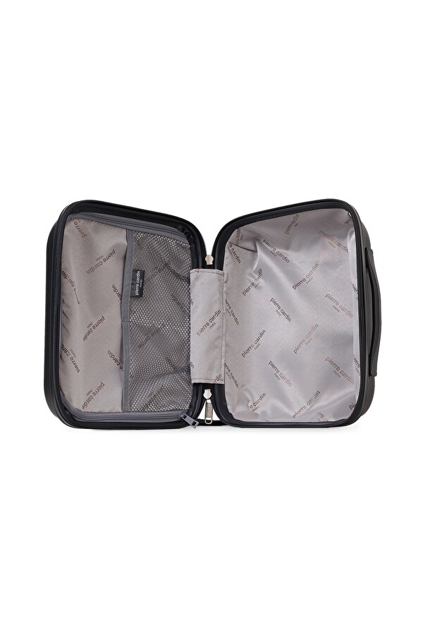 7070 Makyaj Polipropilen Kırılmaz Tekerlekli Valiz Şifreli SİYAH