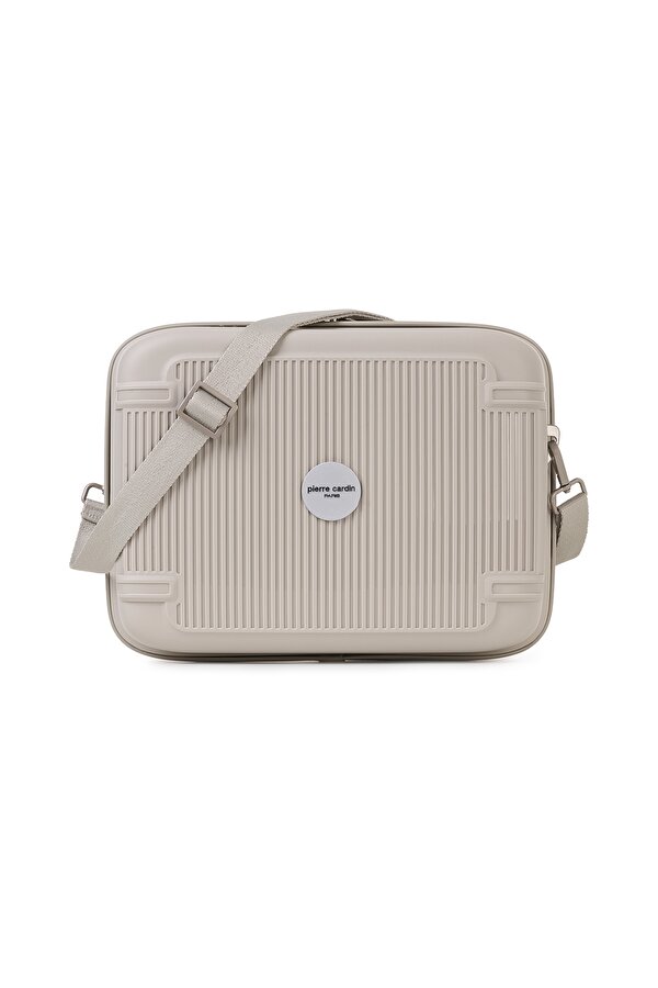 7070 Makyaj Polipropilen Kırılmaz Tekerlekli Valiz Şifreli GRİ