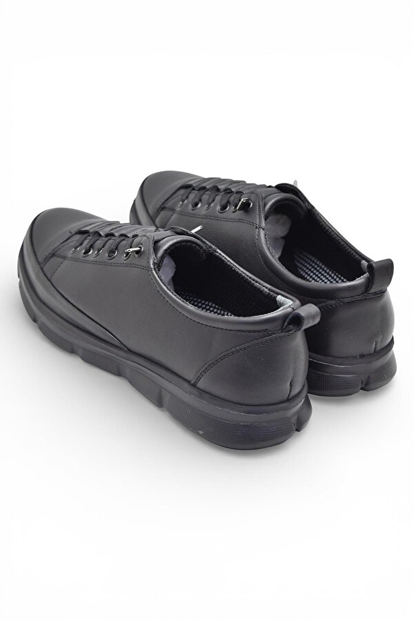 605 Tam Ortopedik Poli Hafif Taban Günlük Hakiki Deri Kadın Ayakkabı Lastikli