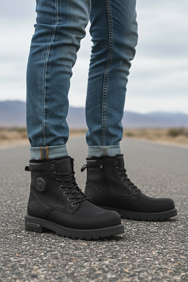 Aspor Siyah İçi Kürklü Erkek Worker Bot