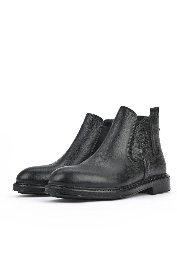 Erkek Hakiki Deri Bot 153447Z204 Siyah