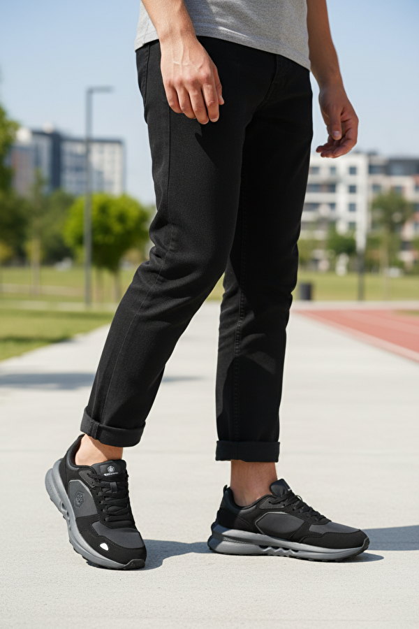 GOOLE 5PR Siyah Erkek Spor Ayakkabı