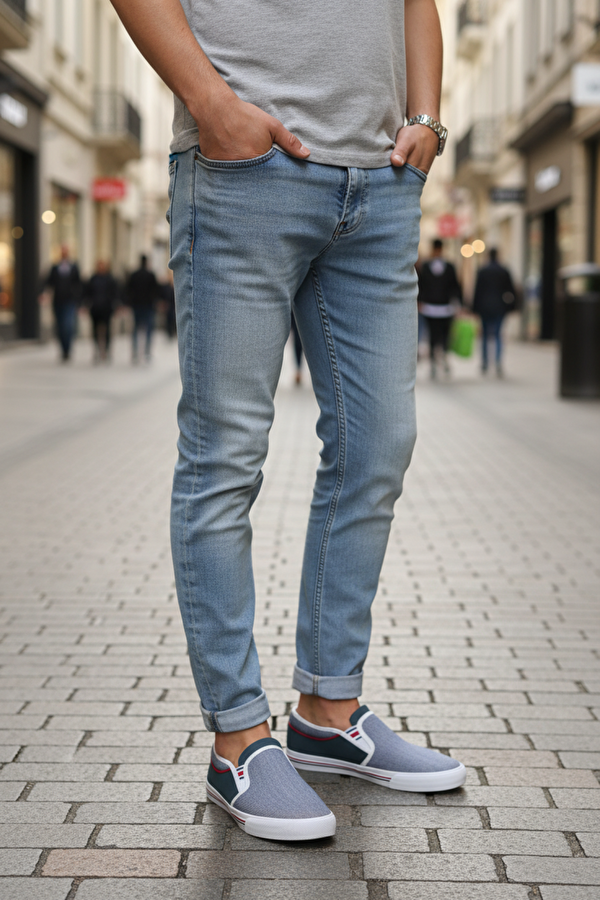 BARENS 5FX Siyah Erkek Slip On