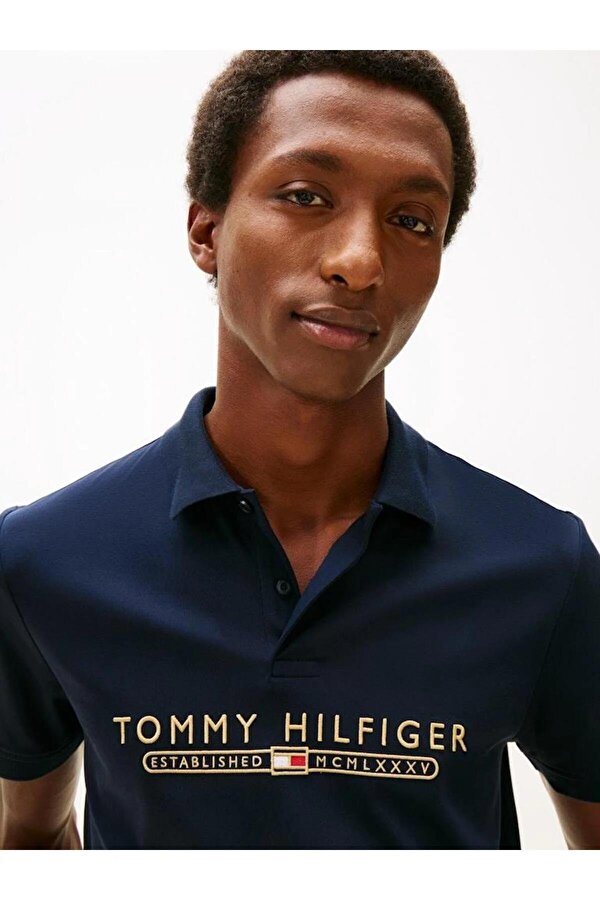 Erkek Icon Lux Interlock Reg Polo T-Shirt MW0MW41615DW5