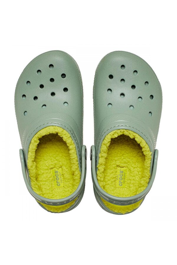 207009 Classic Lined Clog T Açık Yeşil Çocuk Terlik