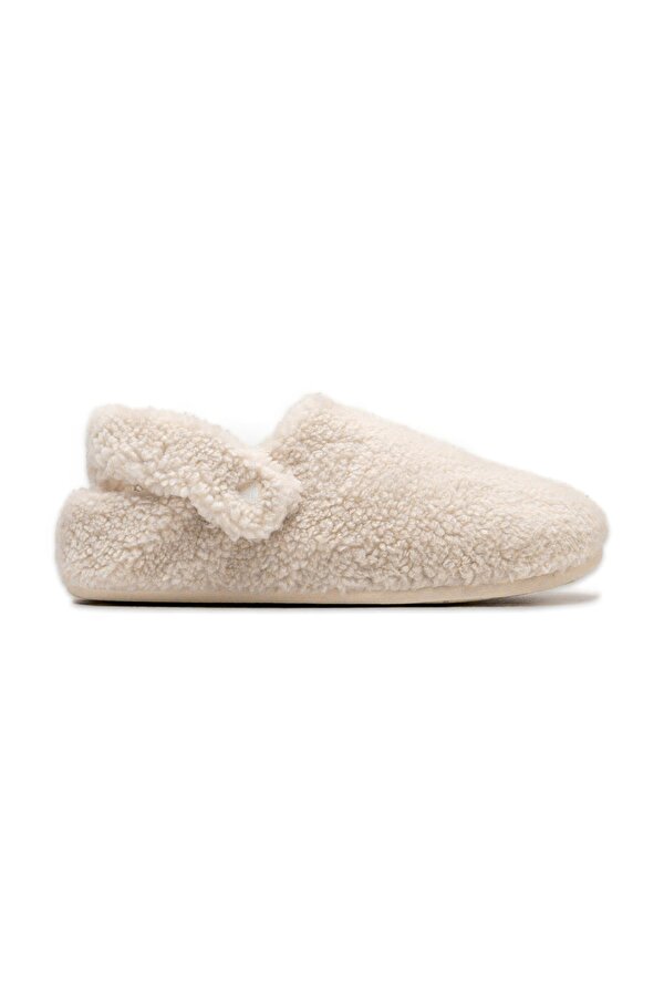 209386 Classic Cozzzy Slipper Krem Kadın Terlik