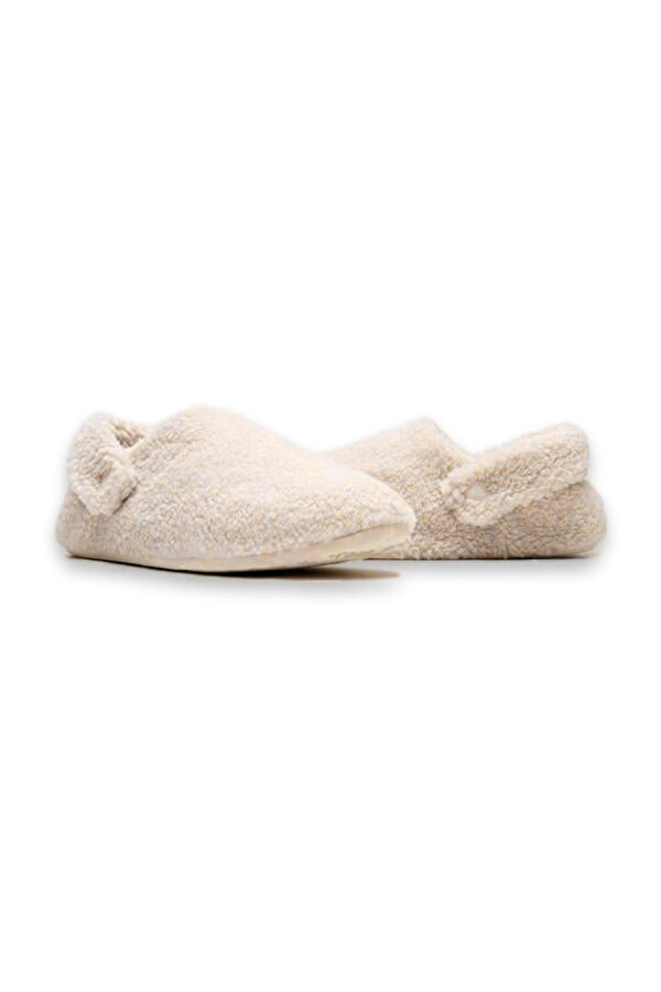 209386 Classic Cozzzy Slipper Krem Kadın Terlik