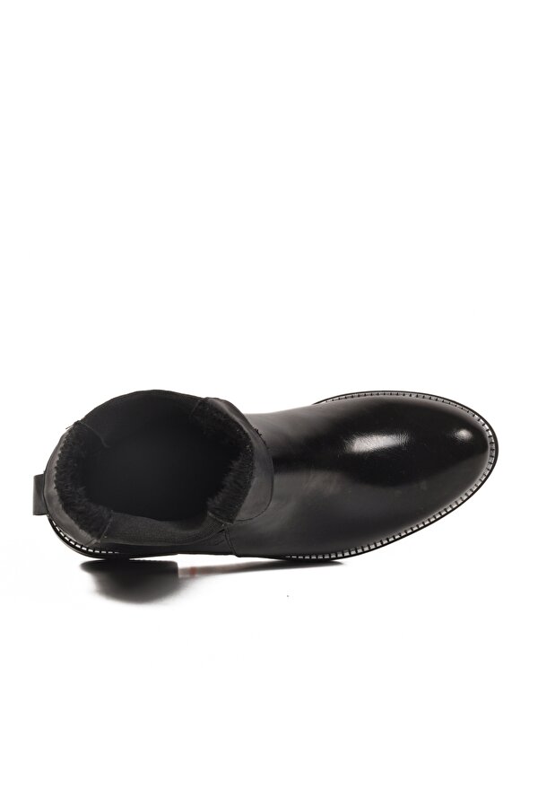 PC-55086 Z İçi Polarlı Siyah Rugan Kadın Bot