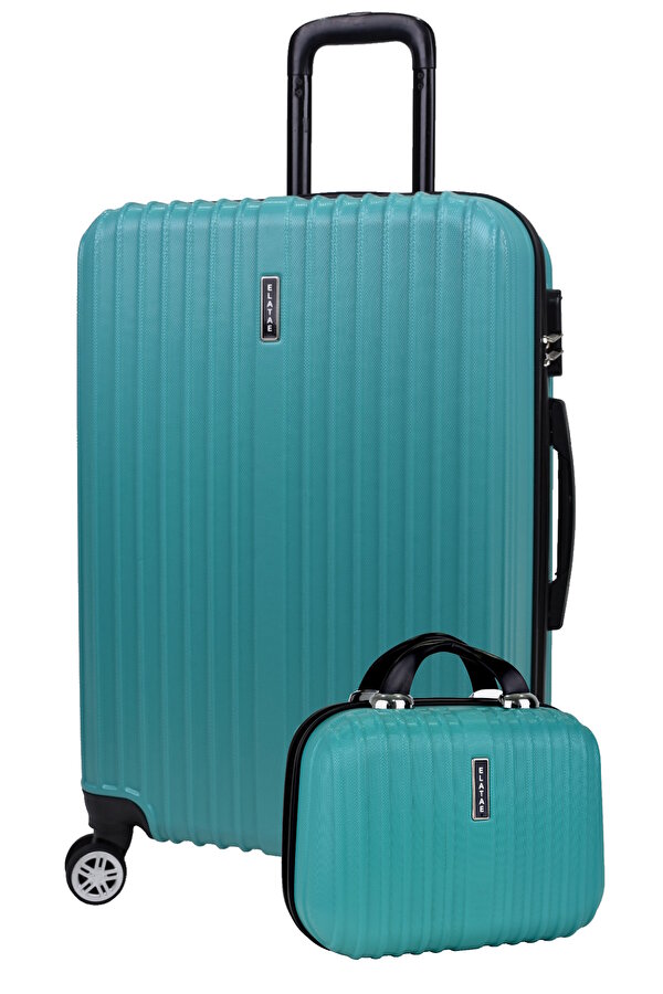 2 li Valiz Seti  Valiz Büyük Boy ve Makyaj 2 li Set