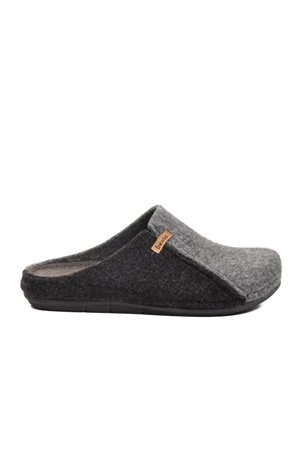 K-63.007 Anatomik Gri-Siyah Erkek Terlik