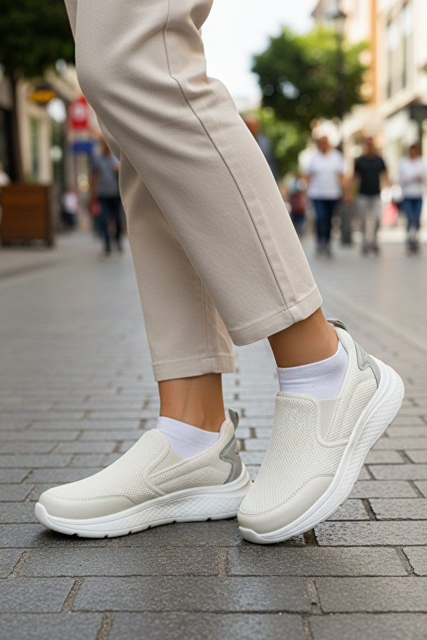 SHELDON TX W 6FX Ekru Kadın Comfort Ayakkabı