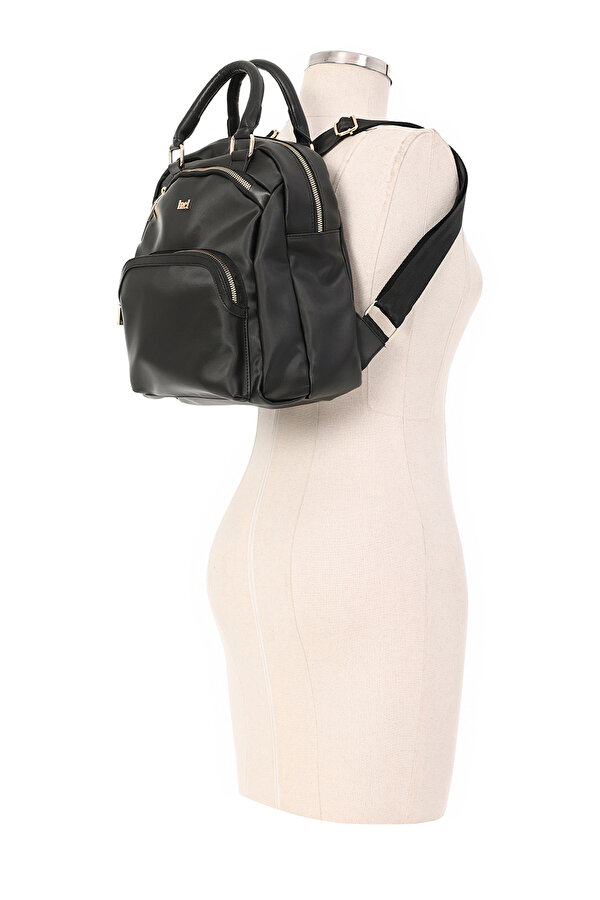 INCI STN LUKS SRT 6FX Siyah Kadın Sırt Çantası