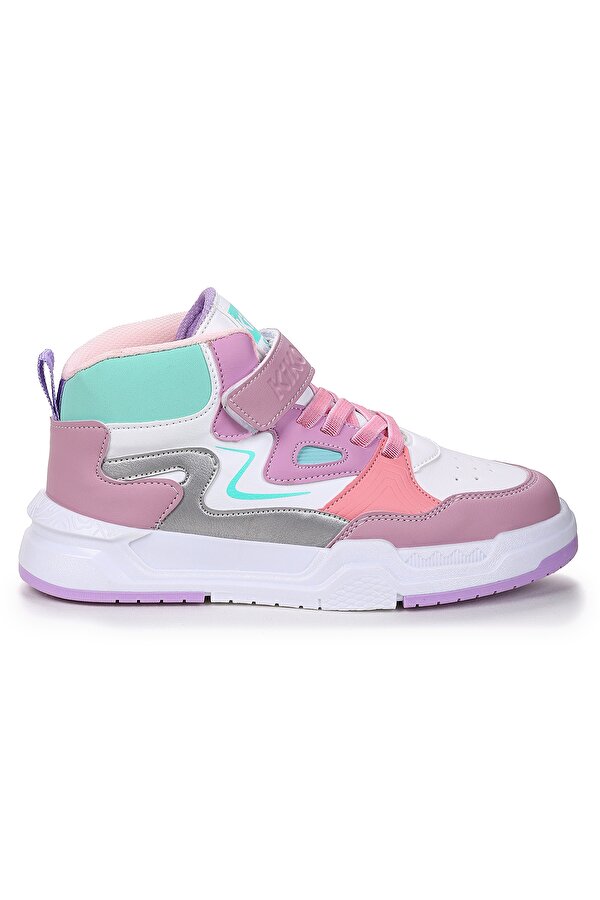 Hayka-3 Cırtlı Kız Çocuk Spor Ayakkabı Lila - Beyaz - Şeker