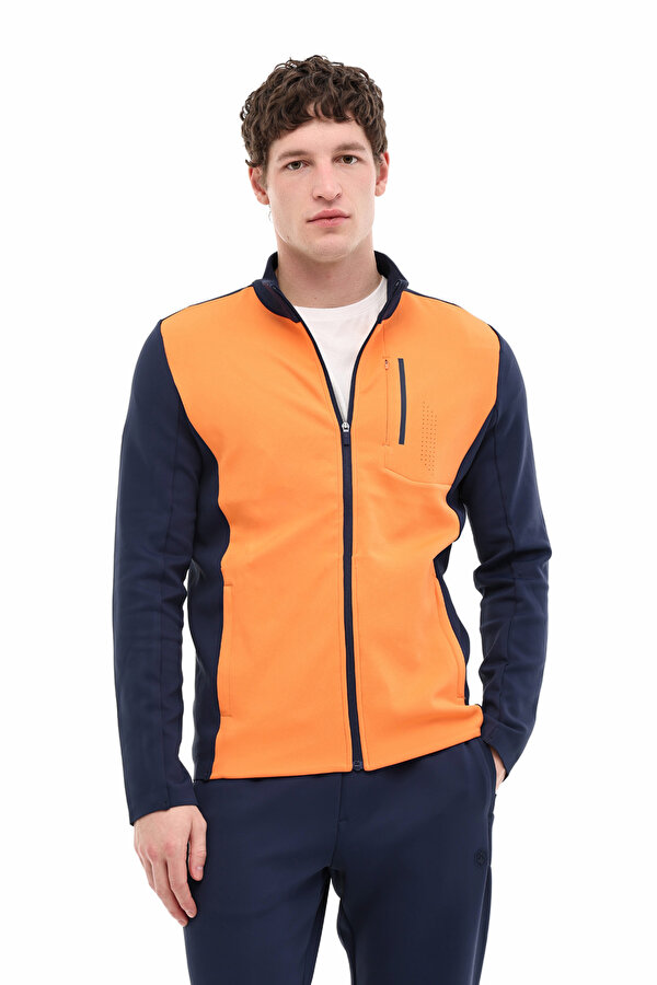 ML BANGU 18CD-ELG2-12 5PR PASTEL TURUNCU Erkek Eşofman Üstü