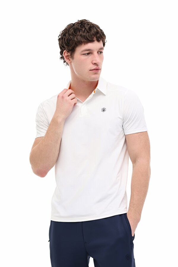 ML CRIS 12ELG22001 5PR KIRIK BEYAZ Erkek Kısa Kol T-Shirt