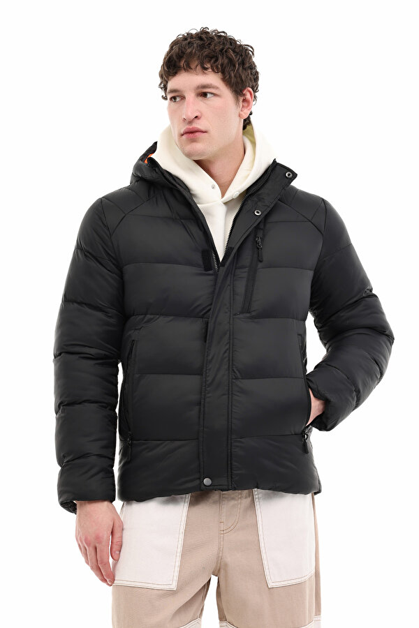 ML FAITH 2KSY-HY24706 Siyah Erkek Kısa Kaban