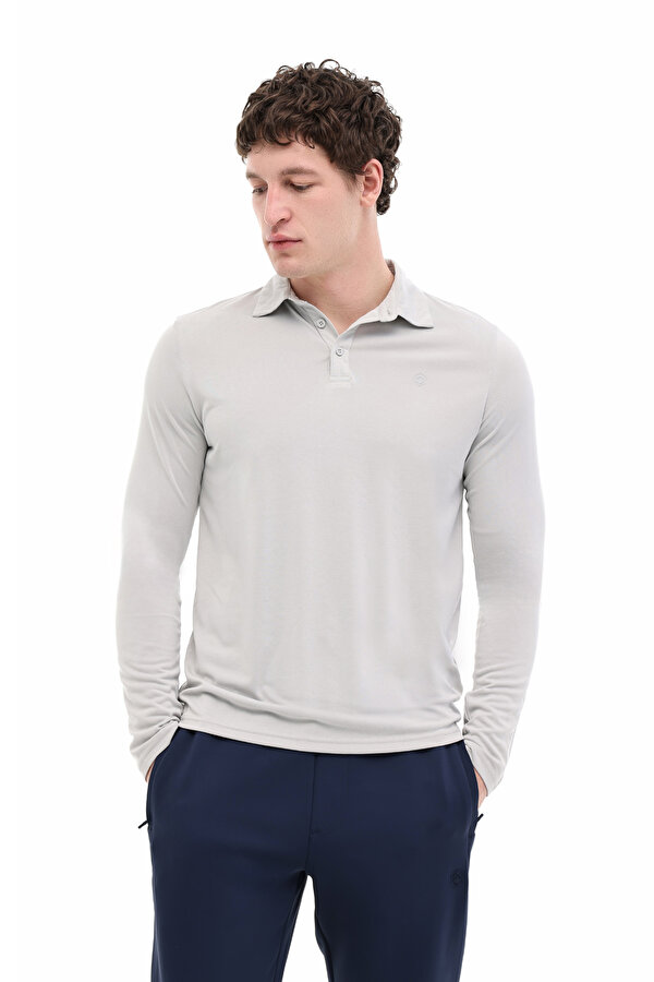 MB SAMDY 15ESM-02 5PR Gri Erkek Uzun Kol T-Shirt