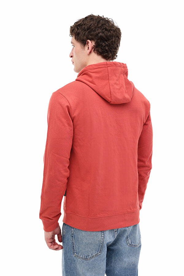 BASIC HOODIE YOUNG MEN Turuncu Erkek Sweatshirt