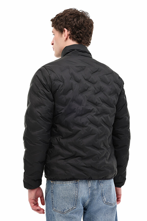 JCOWIN QUILTED COLLAR JAC Siyah Erkek Mont
