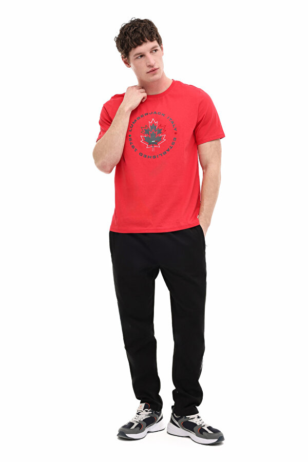 ML RENATO 11ITL 1030 6FX Kırmızı Erkek Kısa Kol T-Shirt