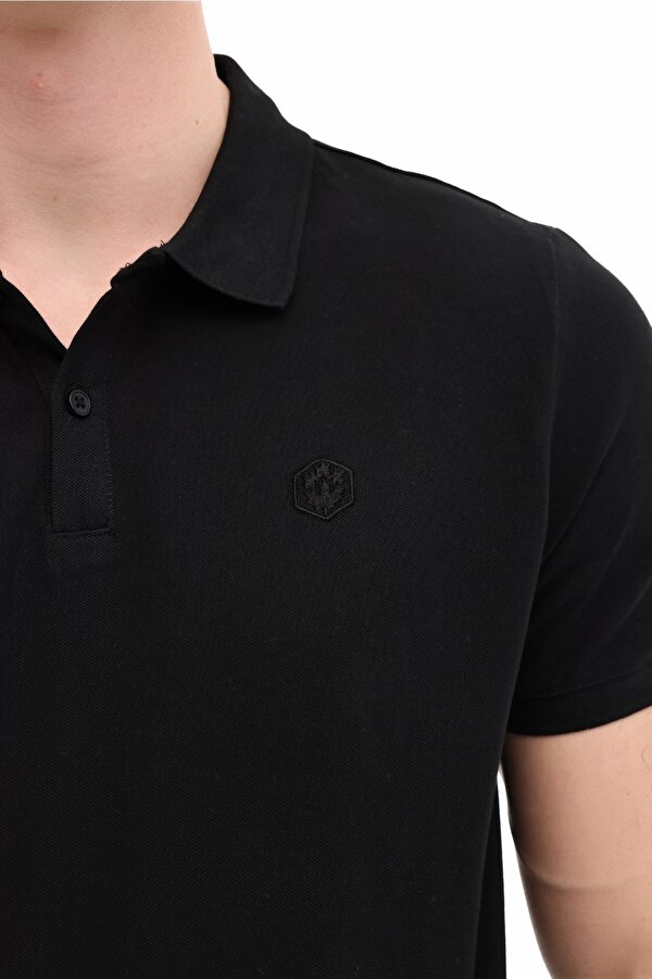 MB CT953 POLO T-SH 6FX Siyah Erkek Kısa Kol T-Shirt