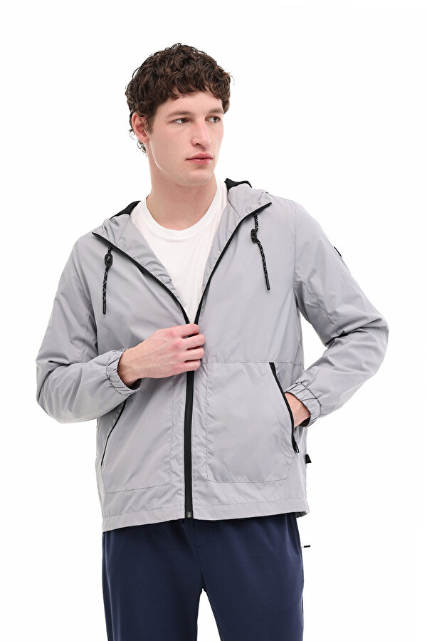 ML INDIGO 8PRF115 6FX GRI Erkek Yağmurluk