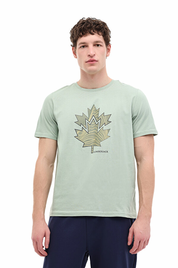 ML BERA 11TRV38 6FX Yeşil Erkek Kısa Kol T-Shirt