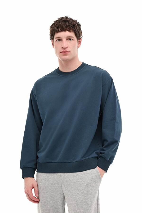 MB 16SN90 6FX Petrol Erkek Sweatshirt