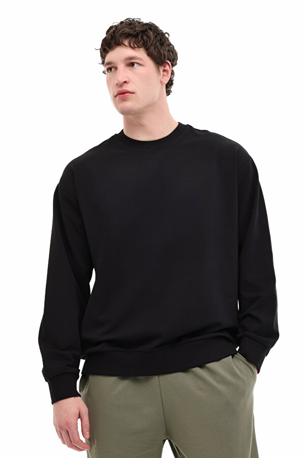 MB 16SN90 6FX Siyah Erkek Sweatshirt