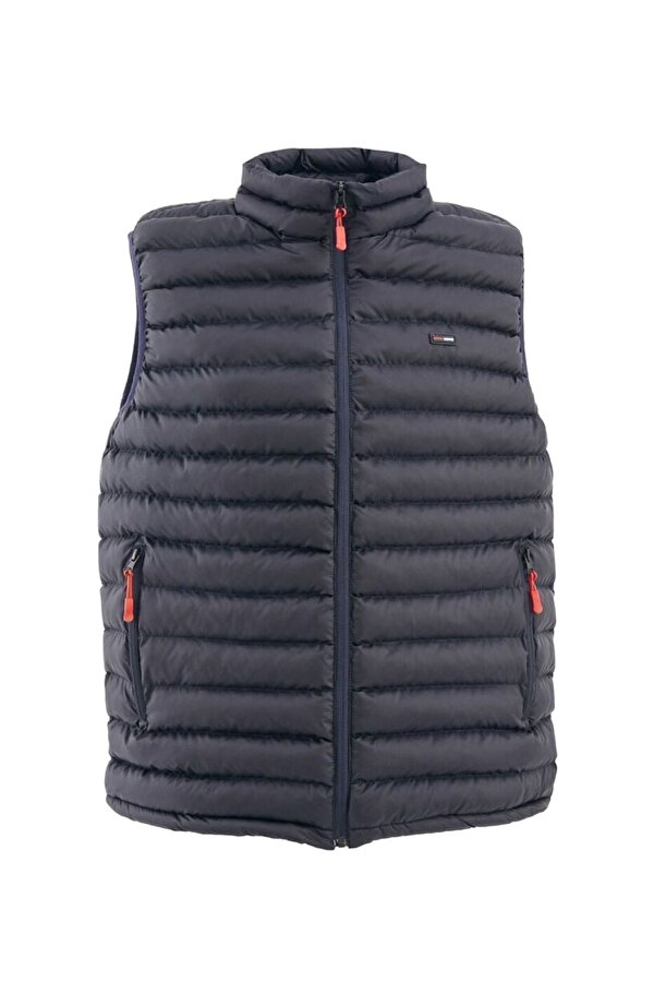 Jel Elyaf Dolgulu Su & Rüzgar Geçirmez İçi Astarlı Dik Yaka Erkek Şişme Yelek