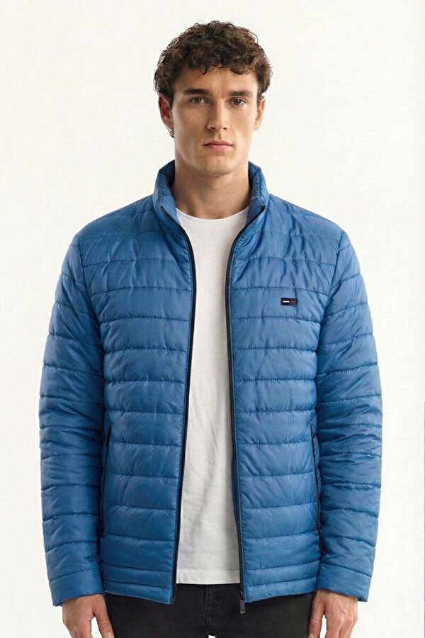 İçi Astarlı Cepli  Jel Elyaflı Su ve Rügar Geçirmez Erkek Kışlık Mont