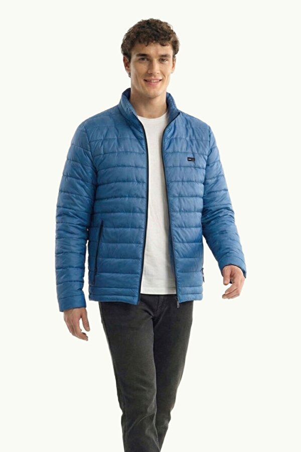 İçi Astarlı Cepli  Jel Elyaflı Su ve Rügar Geçirmez Erkek Kışlık Mont