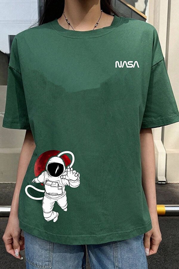 Unisex Nasa Baskılı T-shirt - 3 Al 1 Öde